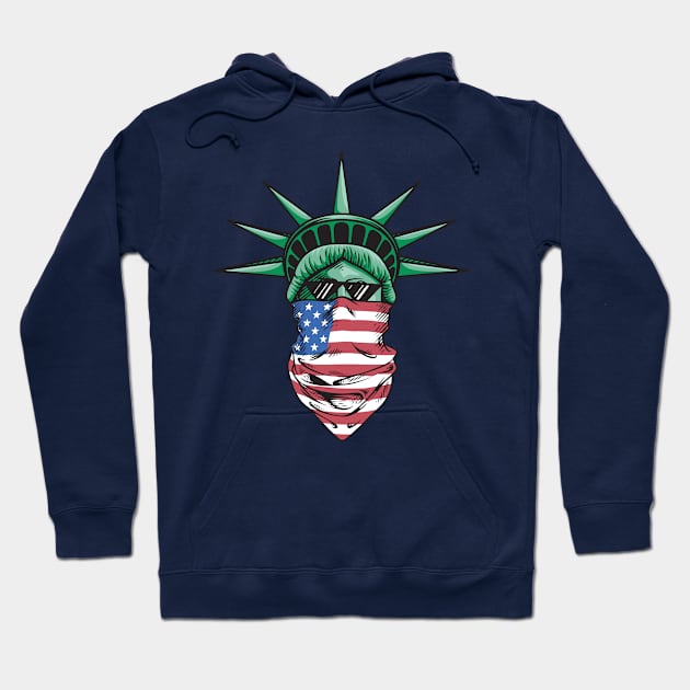 Urban Liberty USA Flag Hoodie by Mako Design 